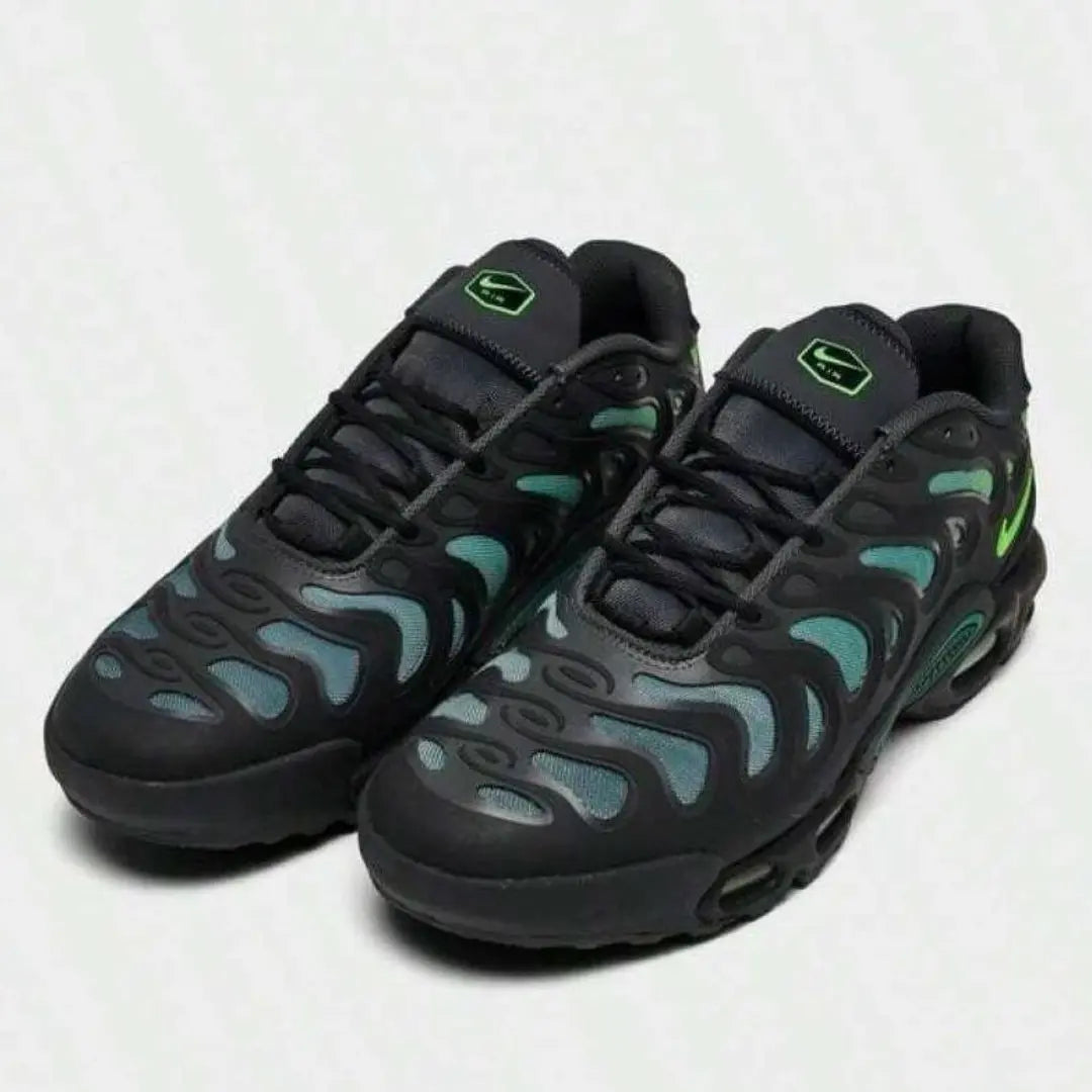 Nike TN Drift Black Volt patike – prednji ugao i detalji gornjišta
