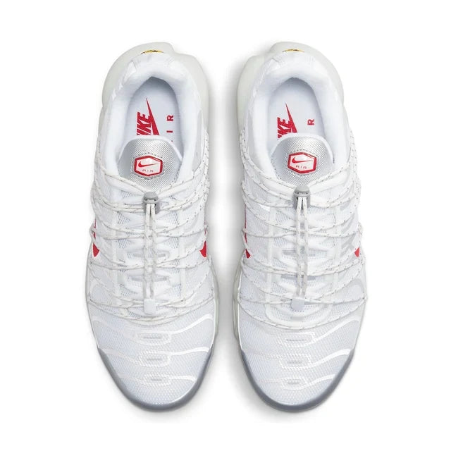 Nike Air Max Plus Utility White Red, bijela / crvena, patike, slika 4