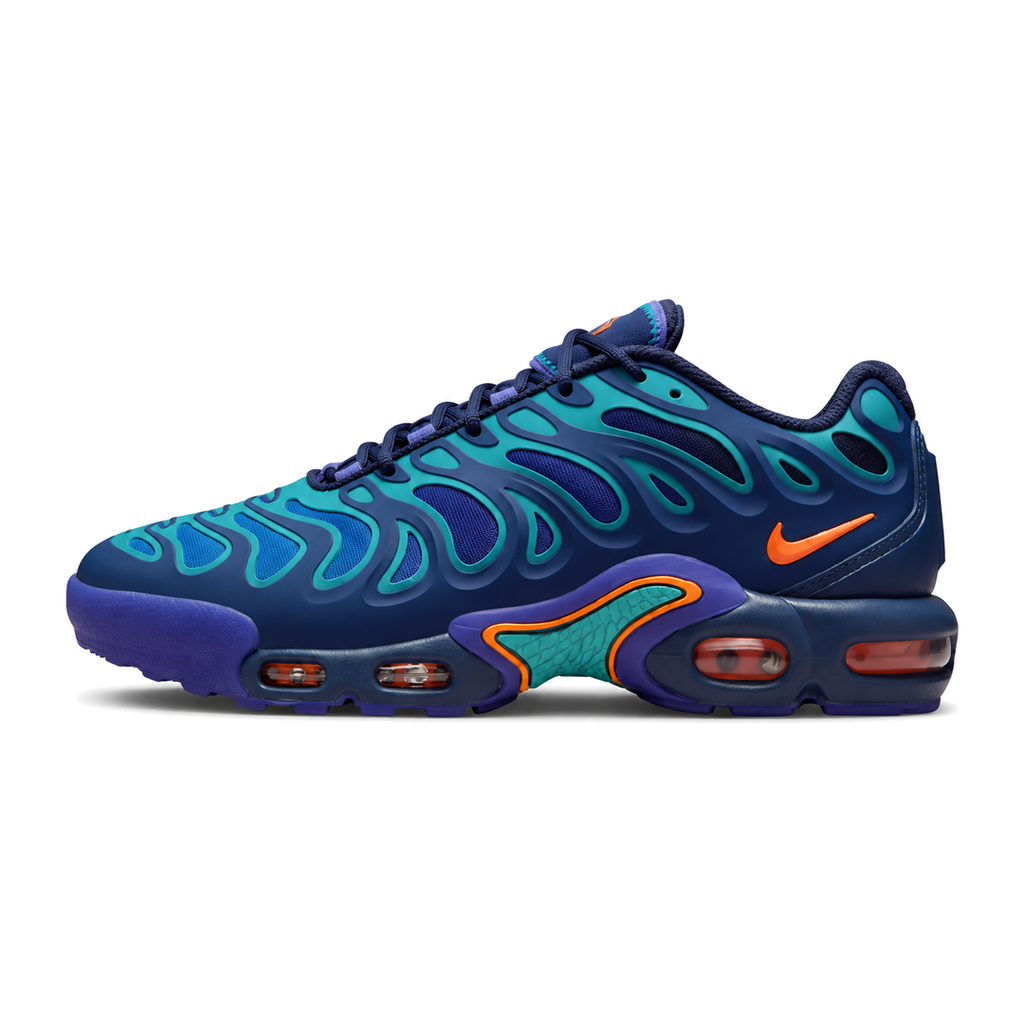 Nike TN Drift Midnight Navy patike – bočni prikaz na bijeloj pozadini