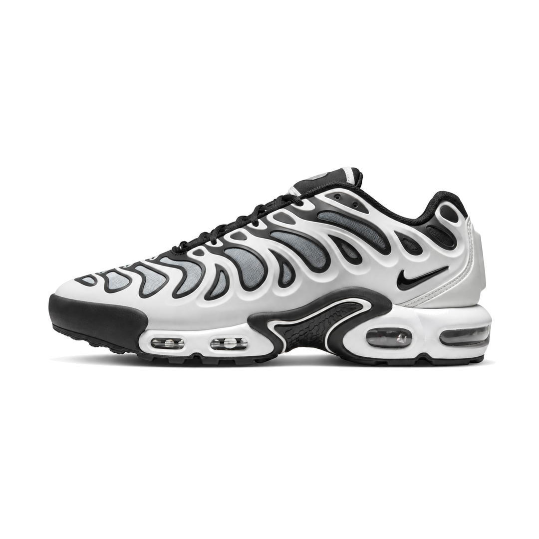 Nike TN Drift Summit White/Black patike – bočni prikaz na bijeloj pozadini